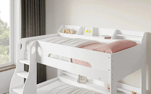 Flick Bunk Bed with Storage Drawer & Shelves
