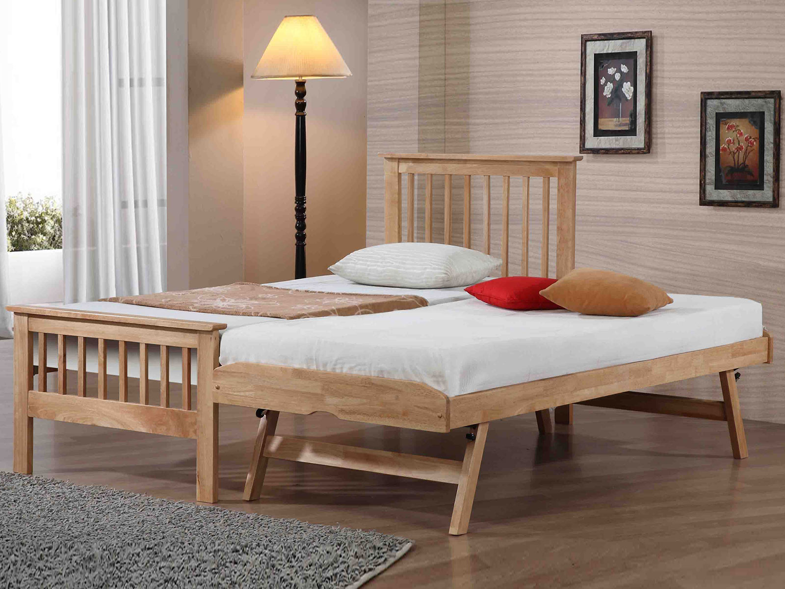 Pentre Wooden Guest Bed - Hover