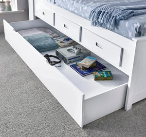 Florence White Guest Bed with Optional Trundle