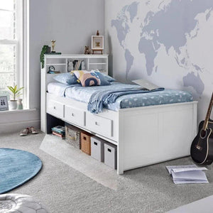 Florence White Guest Bed with Optional Trundle