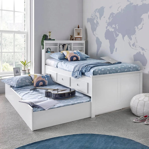 Florence White Guest Bed with Optional Trundle