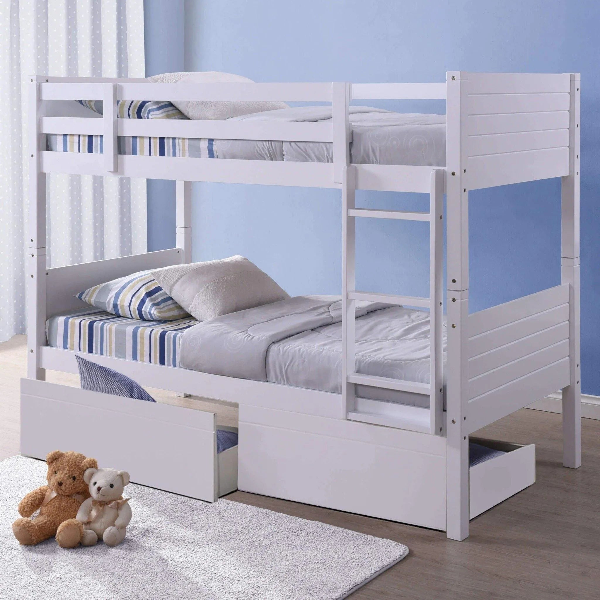Freya Detachable Bunk Beds with Optional Drawers - Hover