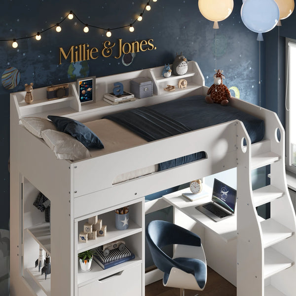 Galaxy Storage High Sleeper Bed