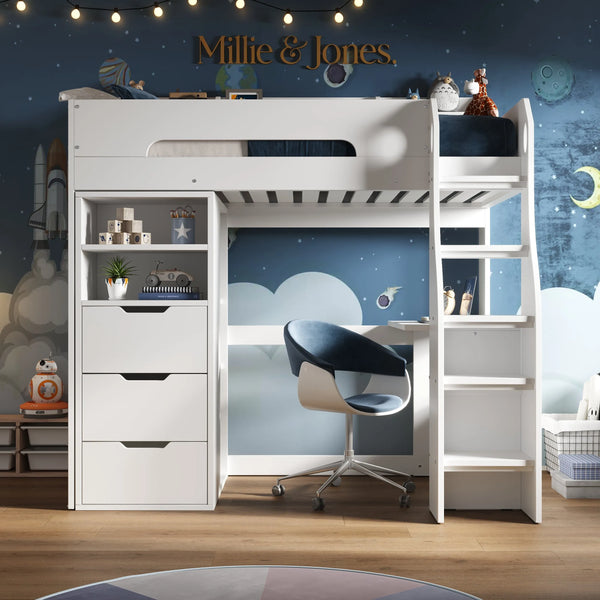Galaxy Storage High Sleeper Bed