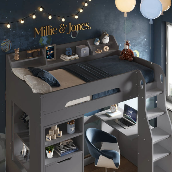 Galaxy Storage High Sleeper Bed