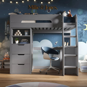 Galaxy Storage High Sleeper Bed