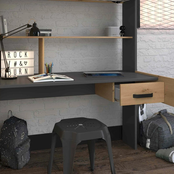 Grayson High Sleeper Loft Beds with Desk & Wardrobe