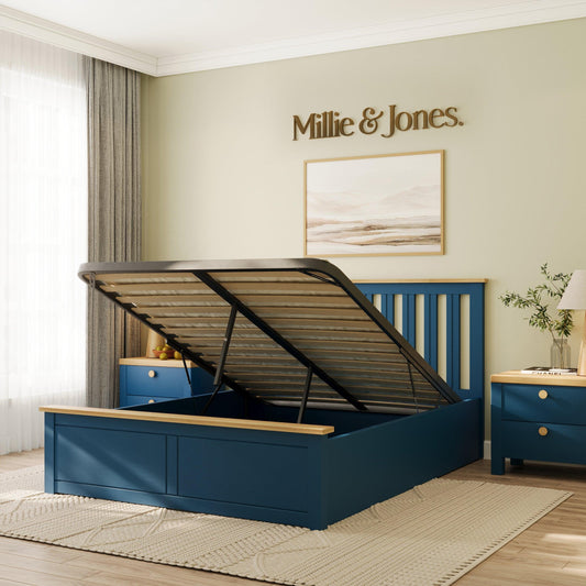 The Solis Ottoman Double Bed - Millie & Jones