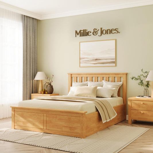 The Solis Ottoman Double Bed - Millie & Jones