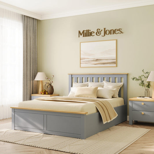 The Solis Ottoman Double Bed - Millie & Jones