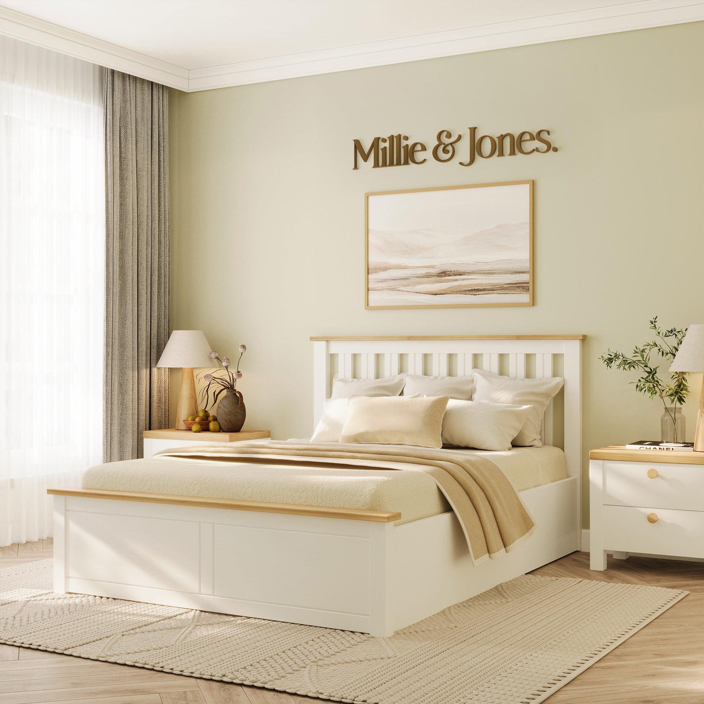 The Solis Ottoman Double Bed - Millie & Jones