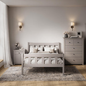 Winchester Solid Grey Bed