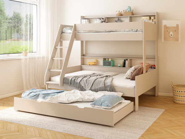 Haven Family Bunk Bed with Double Bottom & Pull-Out Trundle