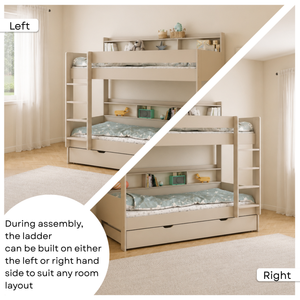Haven Storage Bunk Bed with Pull-Out Trundle
