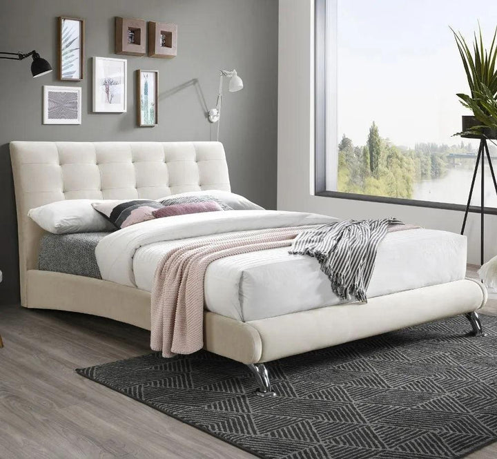Hemlock Warmstone Fabric Bed