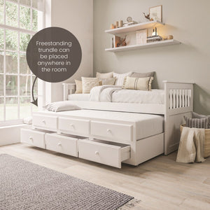 Henry Single Trundle Bed with Drawers