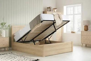 Herringford Ottoman Oak Double Bed