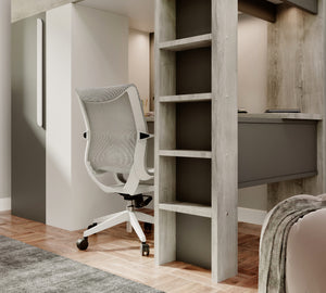 Highgate High Sleeper with Desk, Wardrobe & Shelves