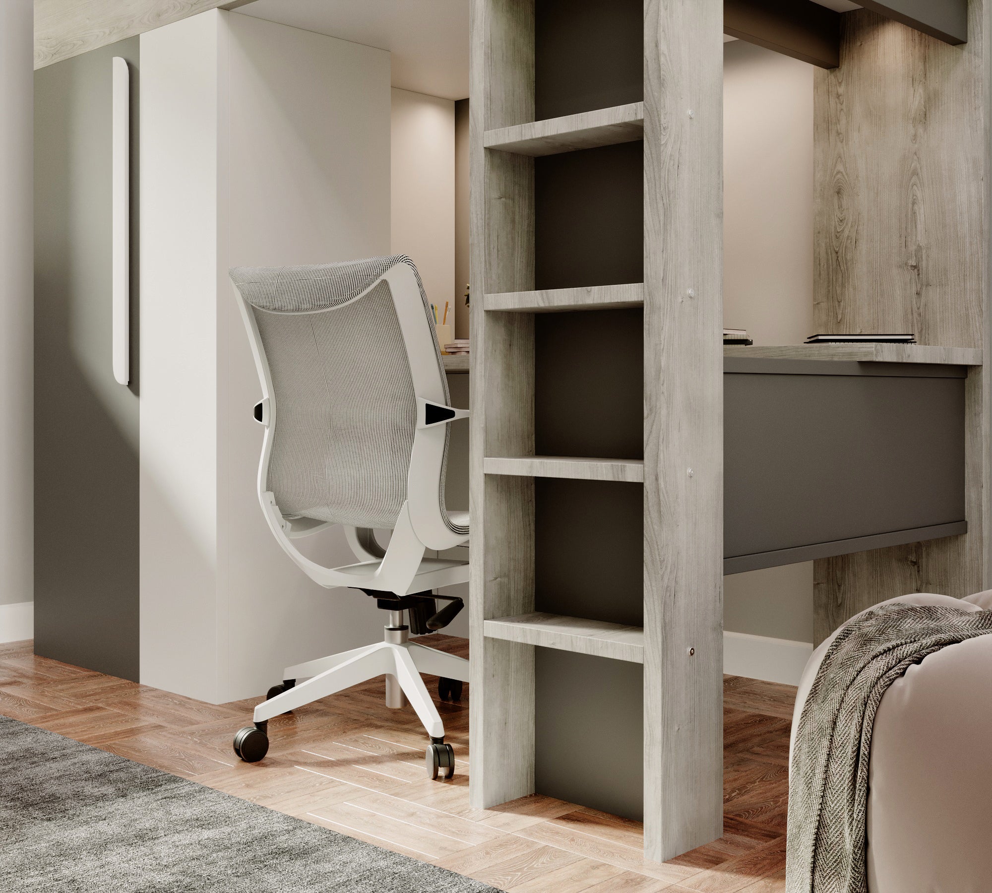 highgate-high-sleeper-with-desk-wardrobe-shelves