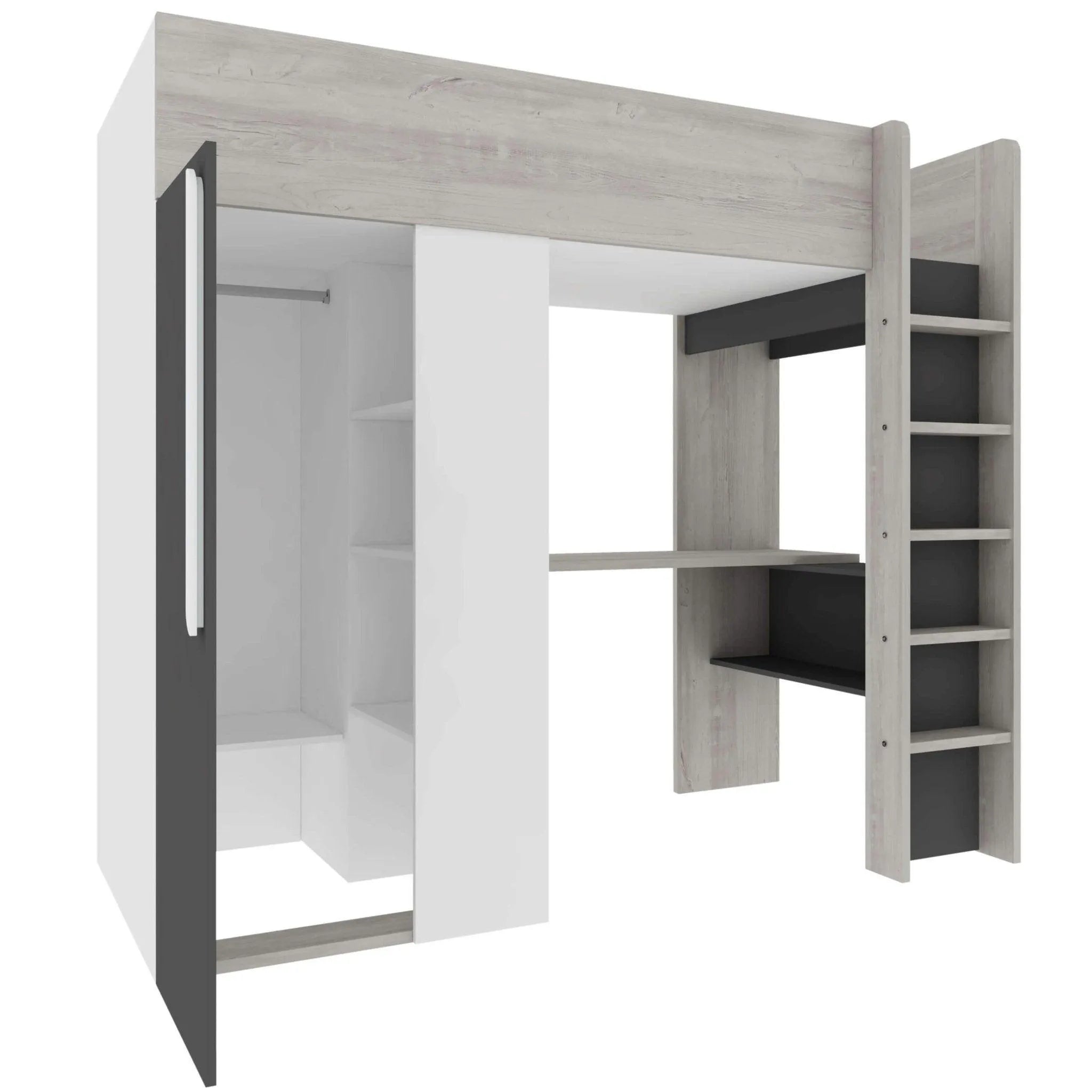 highgate-high-sleeper-with-desk-wardrobe-shelves