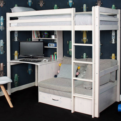 Thuka ‘HIT’ High Sleeper Loft Bed with Desk & Sofa Bed Underneath