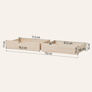 HoppeKids Shorty Daybed with Drawers
