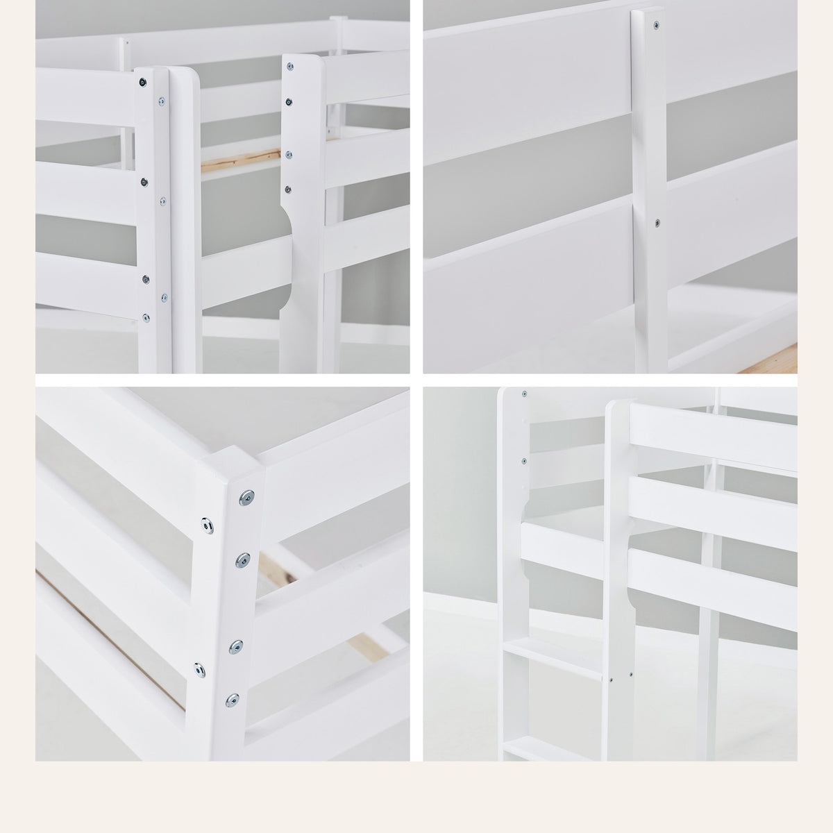 HoppeKids Shorty Midsleeper in White or Natural
