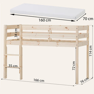 HoppeKids Shorty Midsleeper in White or Natural