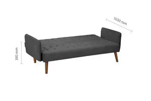 Hudson Charcoal Sofa Bed