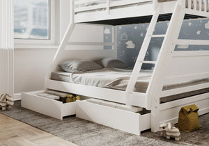 Hugo Triple Bunk Bed with Drawers