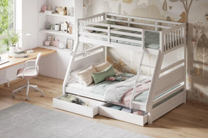 Hugo Triple Bunk Bed with Drawers