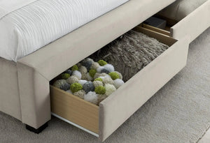 Isaac Velvet Divan Bed