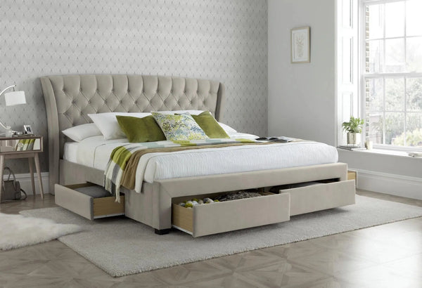 Isaac Velvet Divan Bed
