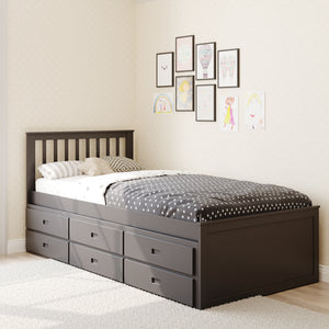 Ivy Guest Bed with Trundle & Drawers
