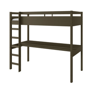 Jax Solid Pine Gaming High Sleeper with Full-Width Desk