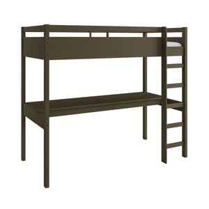 Jax Solid Pine Gaming High Sleeper with Full-Width Desk