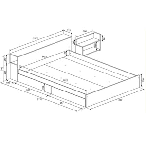Jazz Double bed - With Colour Options