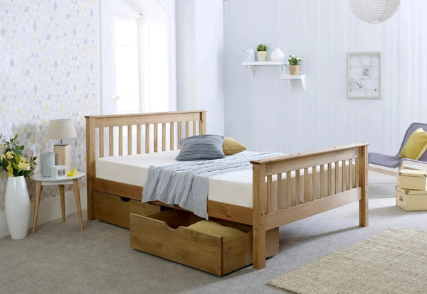 Kendal Solid Pine Bed with Storage