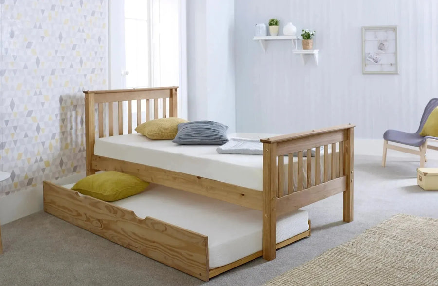 Kendal Solid Pine Bed with Storage