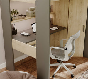 Kensington High Sleeper with Desk & Wardrobe