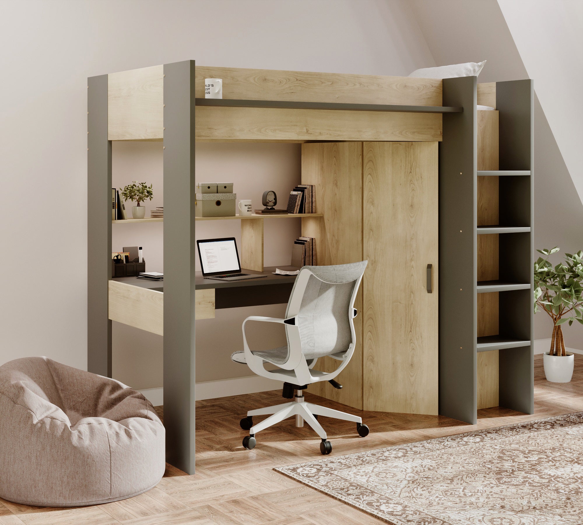 kensington-high-sleeper-with-desk-wardrobe