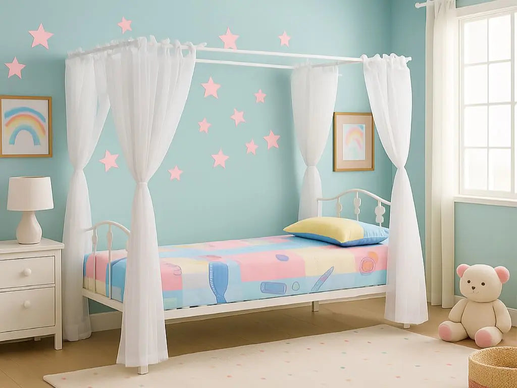Kids 4 Poster Metal Bed