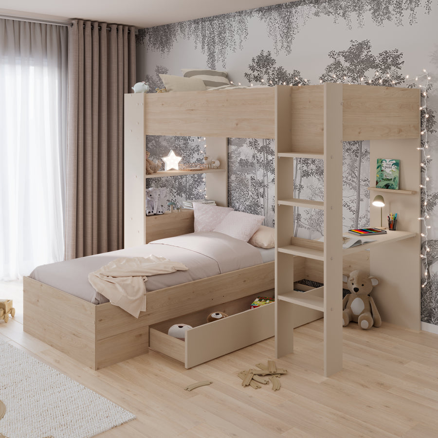 Kingston Oak Cashmere Bunk Bed