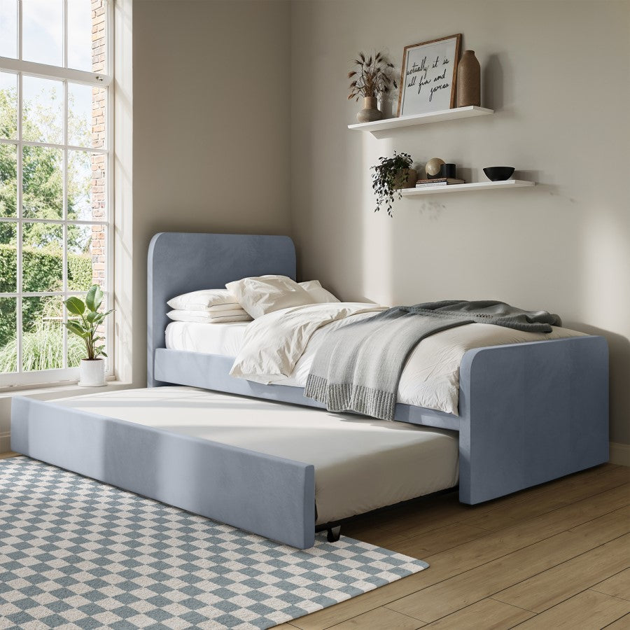daisy-velvet-single-trundle-bed