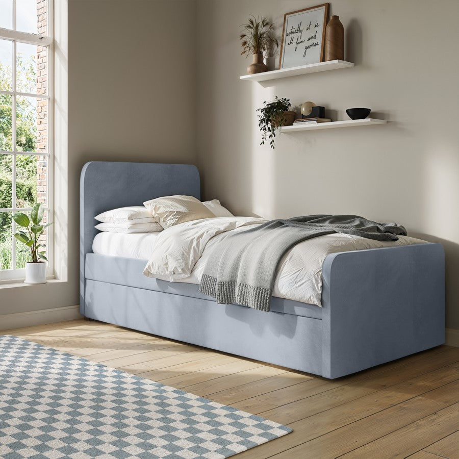 daisy-velvet-single-trundle-bed