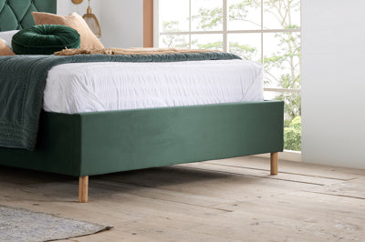Loxley Green Ottoman Bed