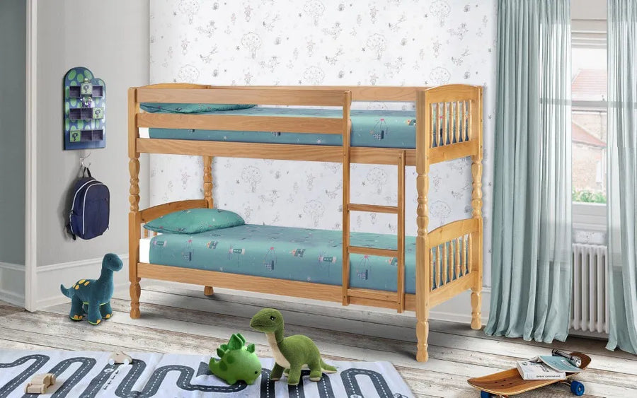 Lincoln Solid Pine Wooden Bunk Bed