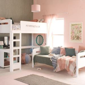 Little Folks Edit Loft Bed with Daybed & Storage