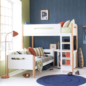 Little Folks Edit Loft Bed with Daybed & Storage