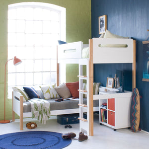 Little Folks Edit Loft Bed with Daybed & Storage